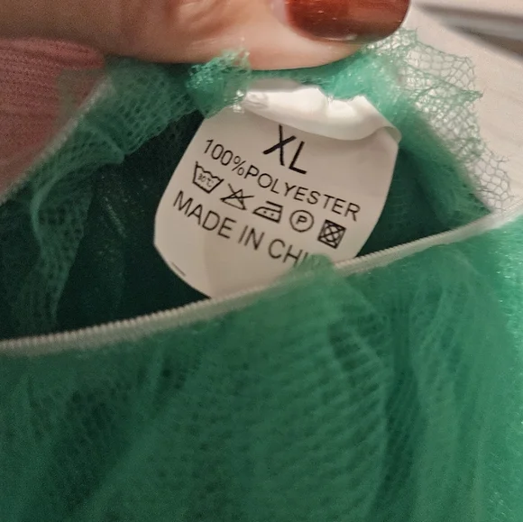 Amazon‎ Green Mini Tulle Skirt - Picture 2 of 2